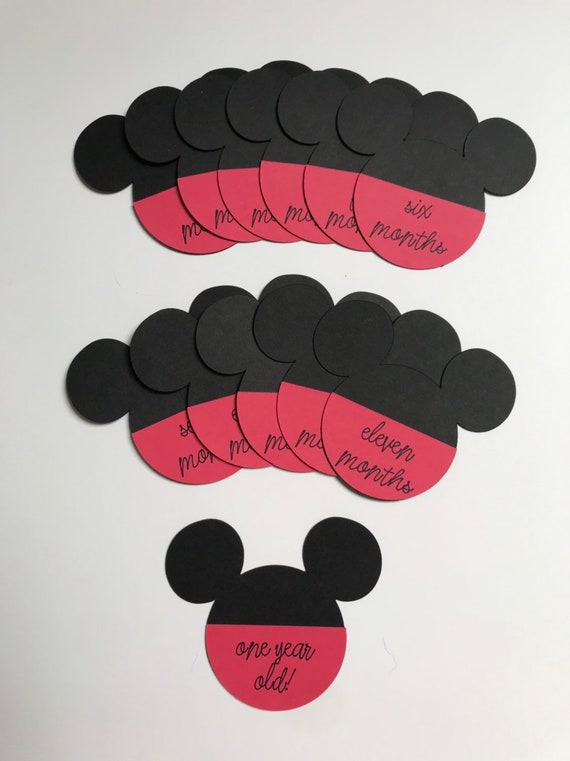 Disney Themed Baby Milestone Cards Baby Shower Gift Keepsake Photo Prop