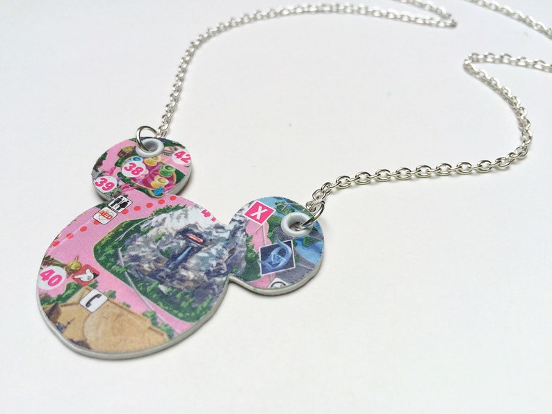 Disney Jewelry DisneyLAND Paper necklace DisneyLAND Park Etsy