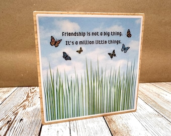 Friend gift, Friendship is not a big thing its a million little things, gifts under 15