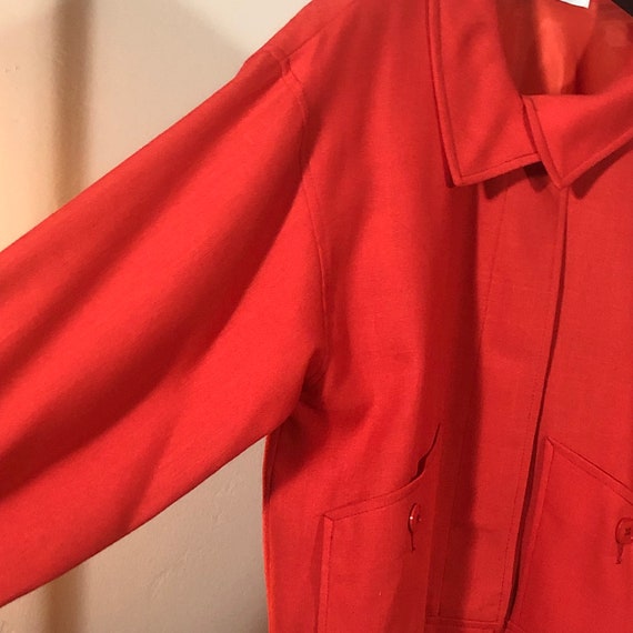 Vintage designer Pierre Cardin orange red boutiqu… - image 7