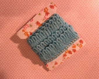 Vintage Baby Blue Fringe Trim, 1" Wide, 1 Yard Piece