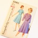 SIZE 18 5581 WOMEN'S Simplicity Sewing Pattern 1964 1960s Vintage Bust 38 A-line Inverted Pleats Skirt Dress Women Sleeves Mad Men
