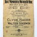 SHEET MUSIC PIANO and Voice, That Wonderful Mother of Mine by Clyde Hager and Walter Goodwin Song 1918 Tan Witmark Antique Mother's Day