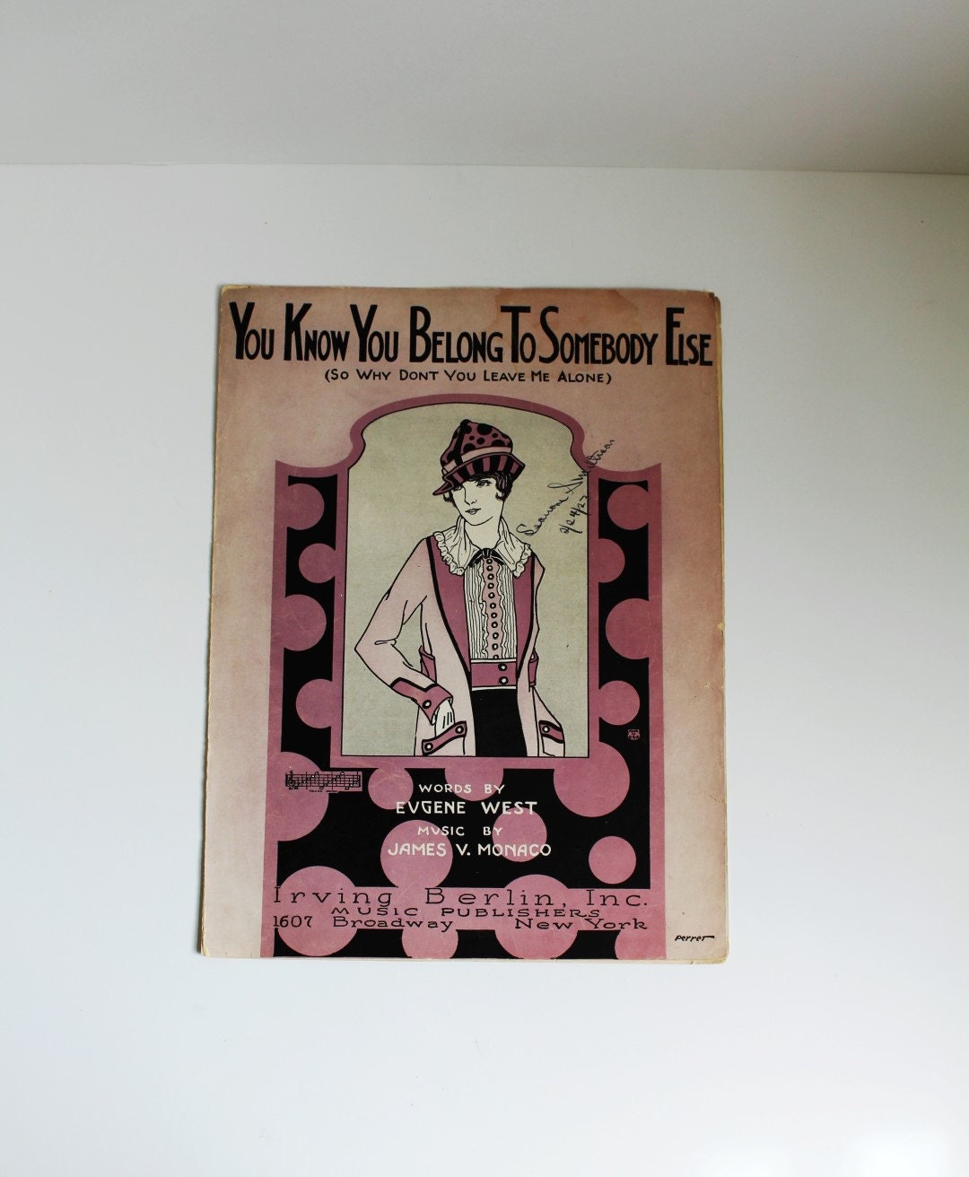 SHEET MUSIC PIANO Voice You Know You Belong to Somebody Else | Etsy