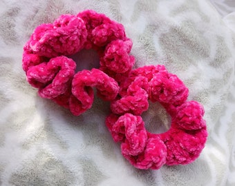 Pink Sparkle Scrunchie, Haargummi, zweier Set