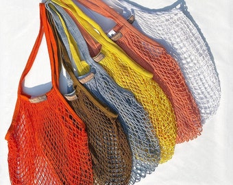 Eco Friendly Artisanal Bag - French Market Bag - Shopping Bag -Produce Bag -Farmers Market Bag -Tote Bag Aesthetic - Beach Bag - Crochet Bag