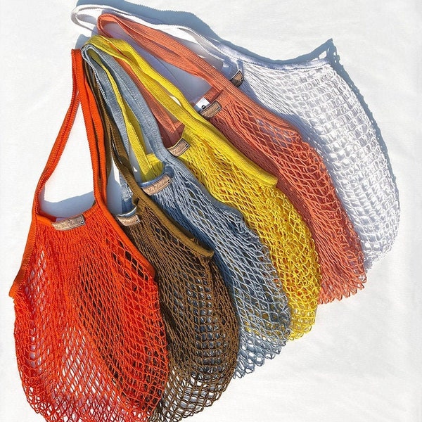 Eco Friendly Artisanal Bag - French Market Bag - Shopping Bag -Produce Bag -Farmers Market Bag -Tote Bag Aesthetic - Beach Bag - Crochet Bag