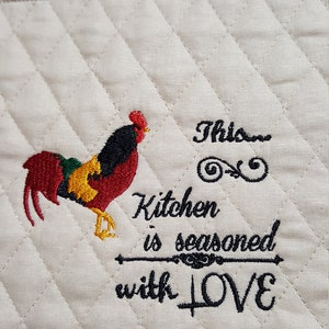 Quilted personalized embroidered Kitchen Stand mixer cover fits 3.5-4.5-5-6-7-8qt image 6