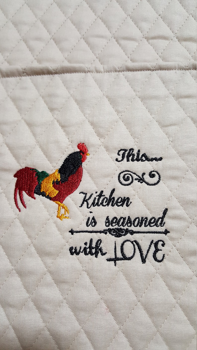 Quilted personalized embroidered Kitchen Stand mixer cover fits 3.5-4.5-5-6-7-8qt image 6