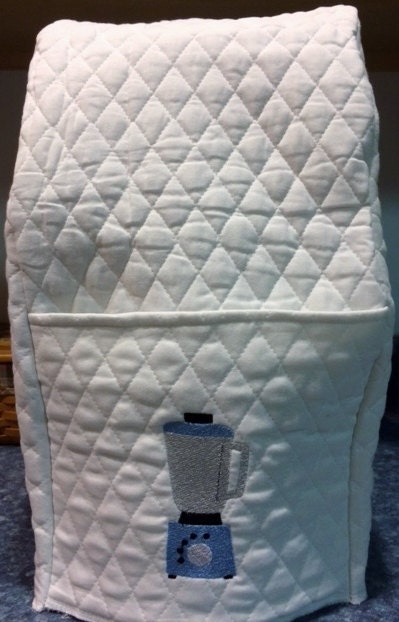 Quilted and Embroidered Blender cover will fit Vita mix can be Person…