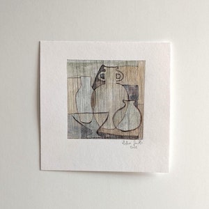 Arte originale / Natura morta / Grafite e acquerello su carta di cotone