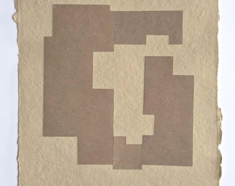 Original paper collage  | Intus | on handmade cotton paper