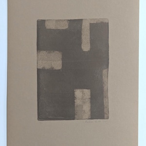 Arte originale / Monotipo stampato a mano / Stronghold / Arte murale su carta