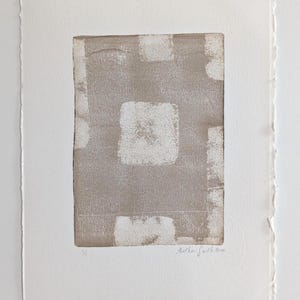 Arte originale / Monotipo stampato a mano / Apertura / Arte murale su carta