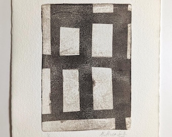Original Art | Hand-Printed Monotype | Shoji | Wall Art on Paper