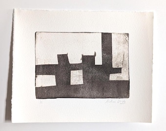 Original Art | Hand-Printed Monotype | Forge | Wall Art on Paper