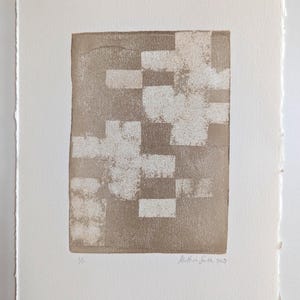 Arte originale / Monotipo stampato a mano / Residuo / Arte murale su carta