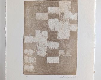 Original Art | Hand-Printed Monotype | Residue | Wall Art on Paper
