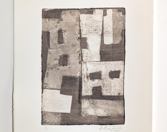 Original Art | Hand-Printed Monotype | Cathair | Wall Art on Paper