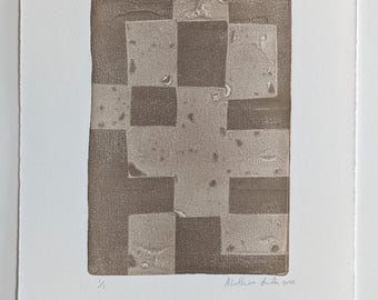 Original Art | Hand-Printed Monotype | Lutum | Wall Art on Paper