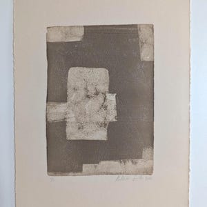 Arte originale / Monotipo stampato a mano / Cella / Arte murale su carta