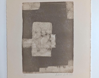 Original Art | Hand-Printed Monotype | Cella | Wall Art on Paper