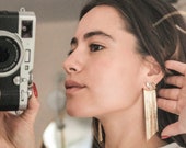 Ear Jacket 70s Earrings Crystal Earring Jackets Fringe Earrings Chain Earrings Janna Conner