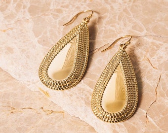 Gold Earrings Boho Gold Dangle Earrings Gold Earrings Bridesmaid Bridal Lightweight Earrings Janna Conner