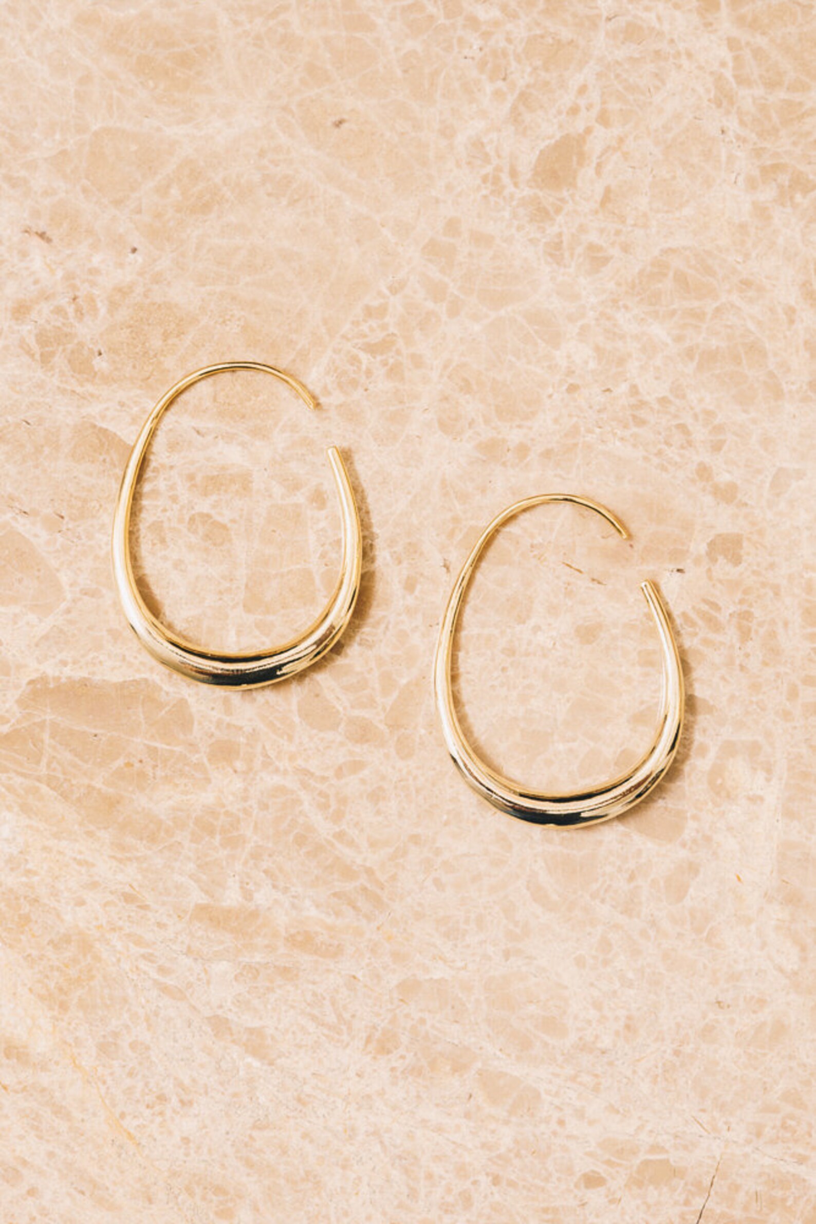 Gold Threader Hoop Earrings Gold Threader Earrings Gold Etsy