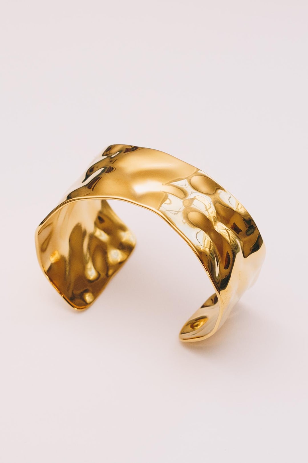 Hammered Metal Cuff | 18k Gold Plated & High-grade Stainless Steel - Etsy