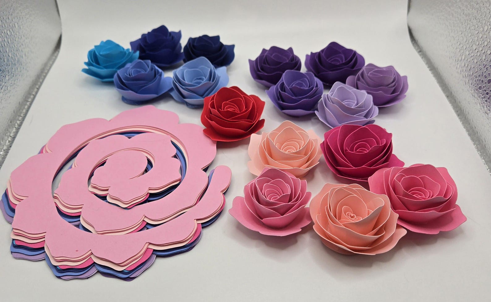 Fresh Cut Paper Roses Pre Cut Paper Flower Roses 20 Piece Unrolled - Etsy