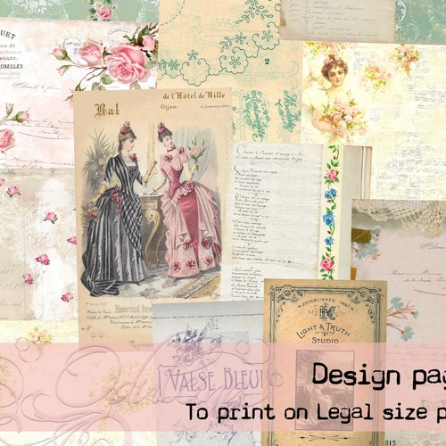 Legal Size Printable Vintage Documents & Legal Papers - Etsy