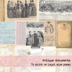 Legal Size Printable, Vintage Documents & Legal Papers, Vintage ...