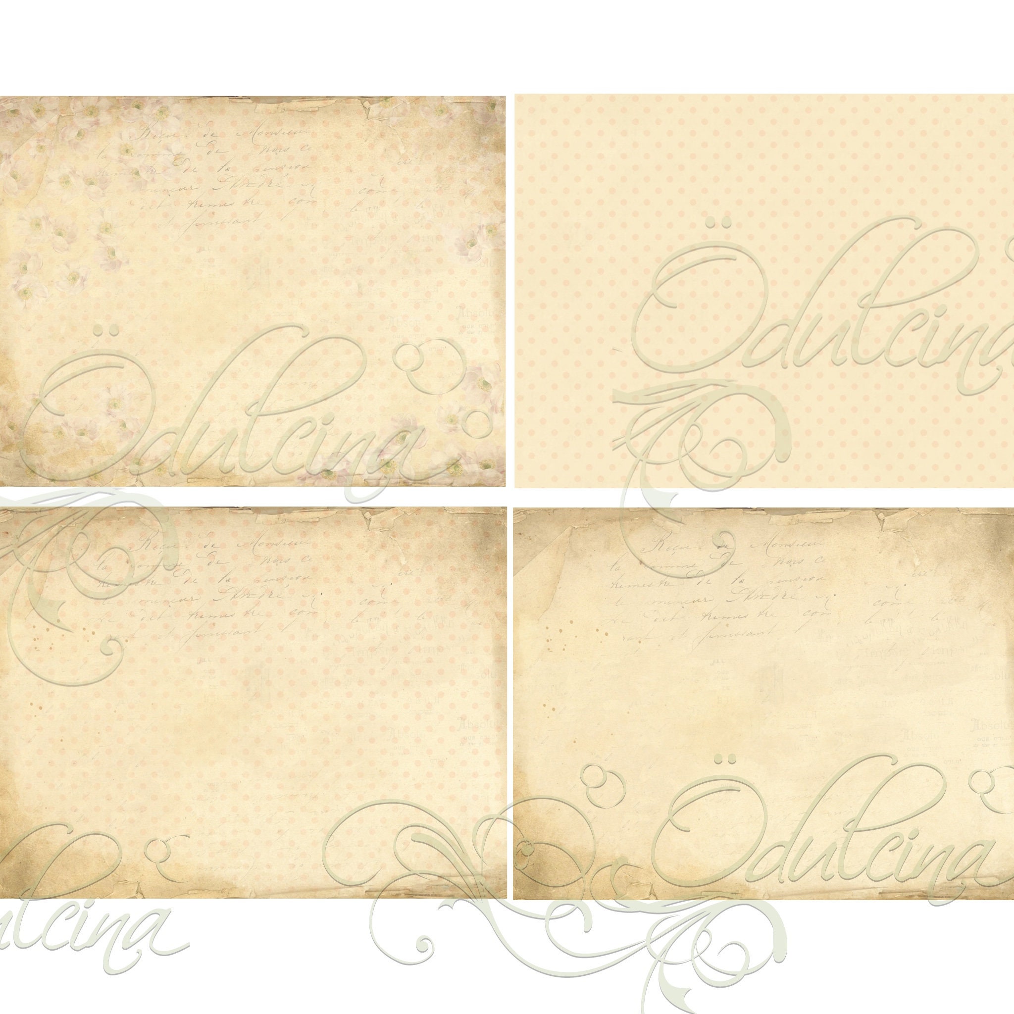 Elegant Roses Kit Digital Download Antique Papers - Etsy