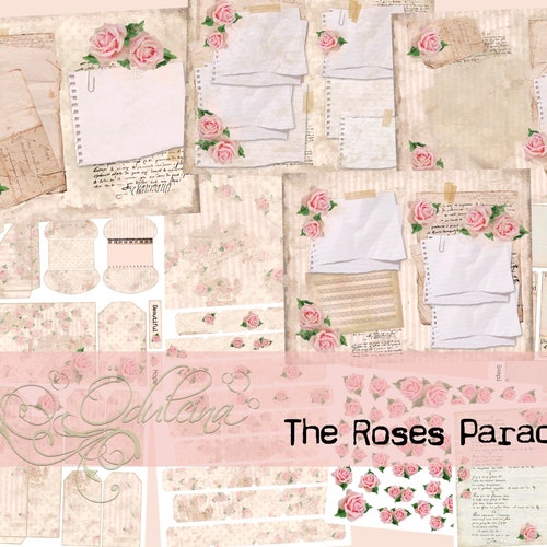 Elegant Roses Kit Digital Download Antique Papers - Etsy