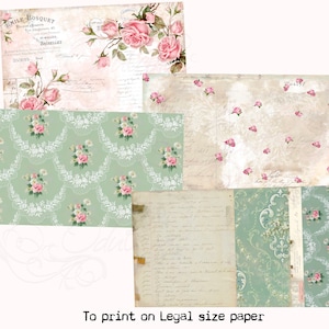 Legal Size Printable, Design Papers, Vintage Wallpaper Antique Papers