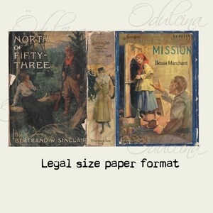 Legal Size Printable, Design Papers 2, Vintage Wallpaper Antique Papers