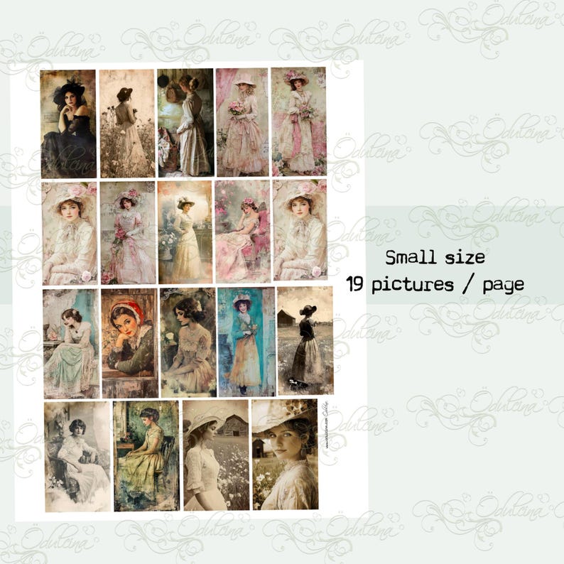 Timeless Ladies #2 – Victorian Portrait Digital Kit | Junk Journal ...