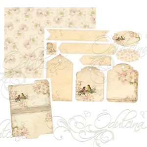 Elegant Roses Kit, Digital Download - Antique Papers - Printable for ...