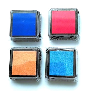 Mini Ink Pad Set - Bold Shades - 4 Pieces