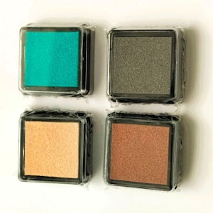Mini Ink Pad Set - Autumn Shades - 4 Pieces