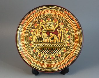 Hand Painted Chariot and Horse Plate 6 1/2” by Gianna Rhodes