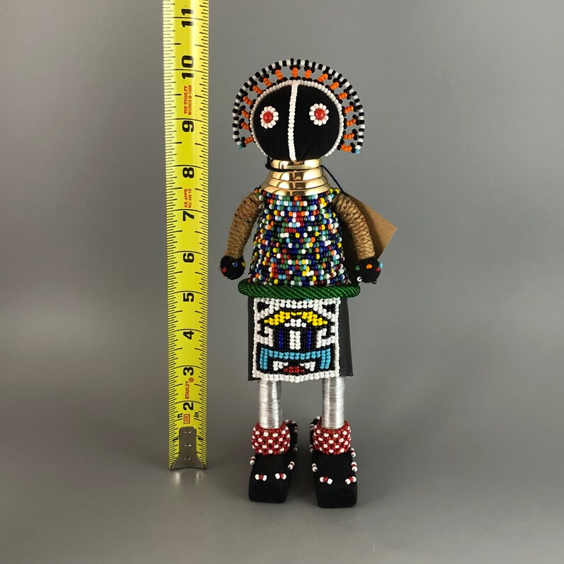 Hand Beaded African Zulu Ndebele Maiden Doll Height is 10 Etsy