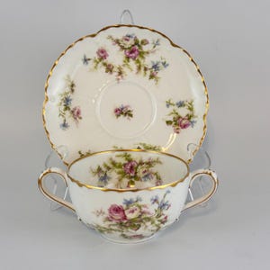 Rare Haviland & Co Limoges Teacup Saucers - Late 1800&#39;s France Pattern