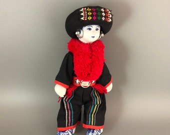 ハンドメイド バンコク タイ文化人形 E-Kaw Girl No 511 タイ アカ族