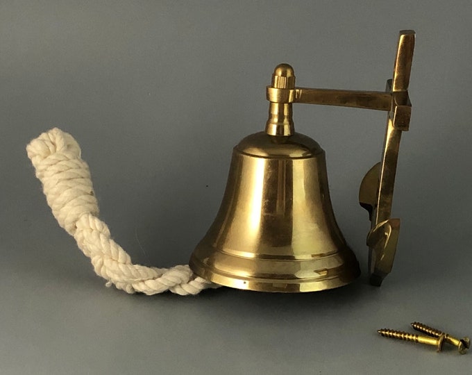 Solid Bell Solid Brass Bell With Anchor Backing for Ship or Dinner Bell - Etsy