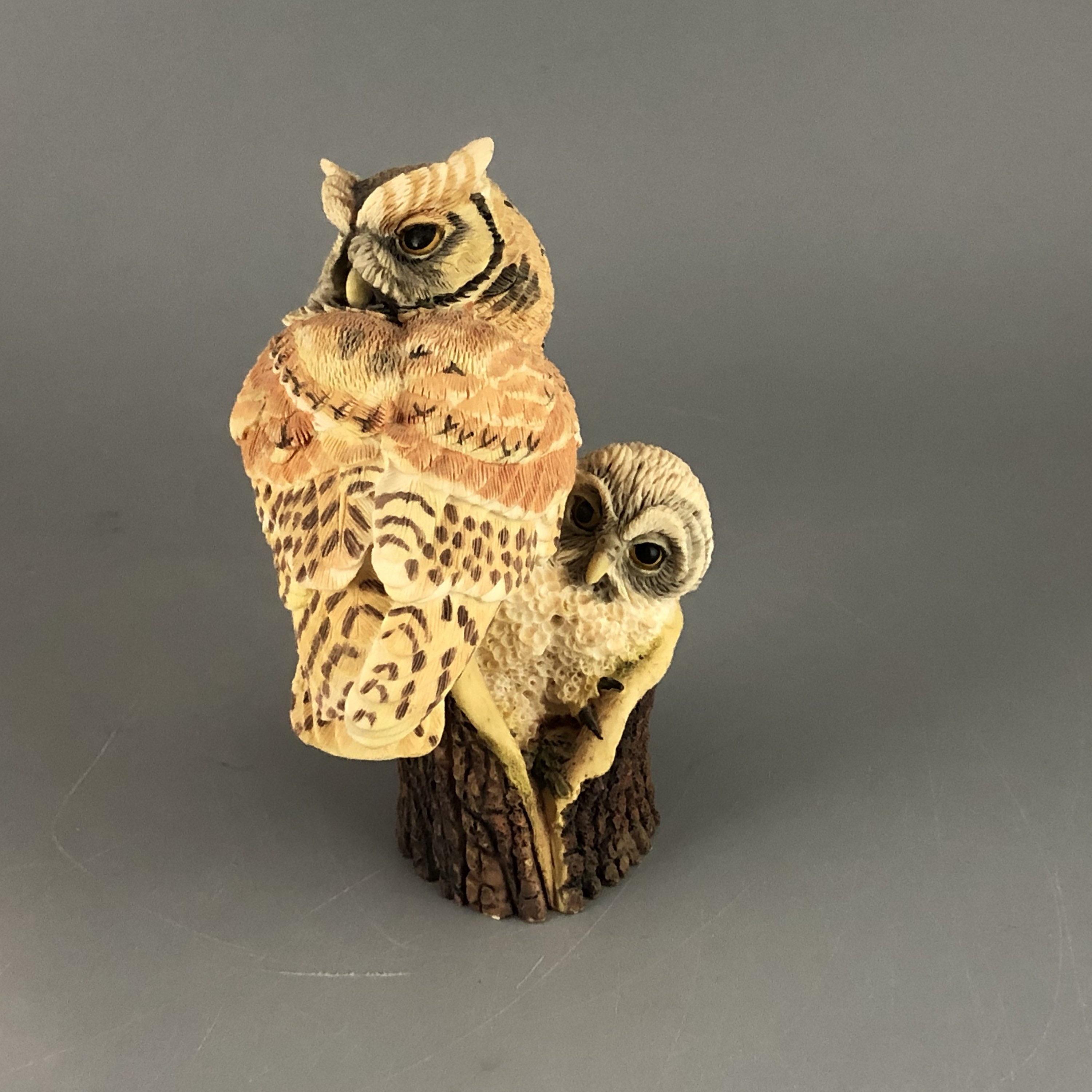 Hamilton Collection Owl Figurine &ndash; Mother and Child &ldquo;Safe and Sound&rdquo;