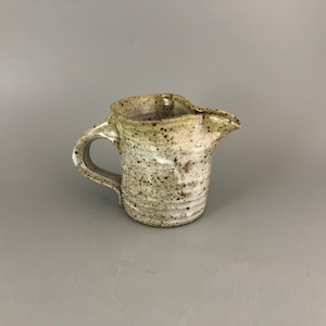 Sculpture Clay Creamer with Handle - Studio Art Pottery Cup - By Suey