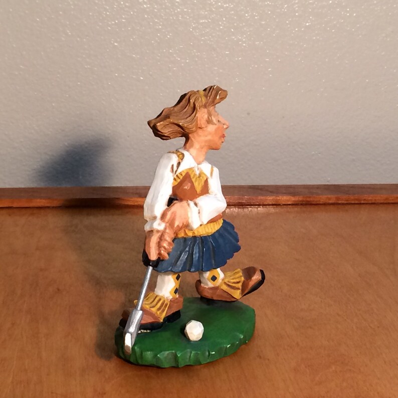 Women Golfer Figurine David Frykman Sculpture Etsy