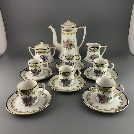 Noritake Porcelain Children’s Tea Set - 17 Piece Floral Design